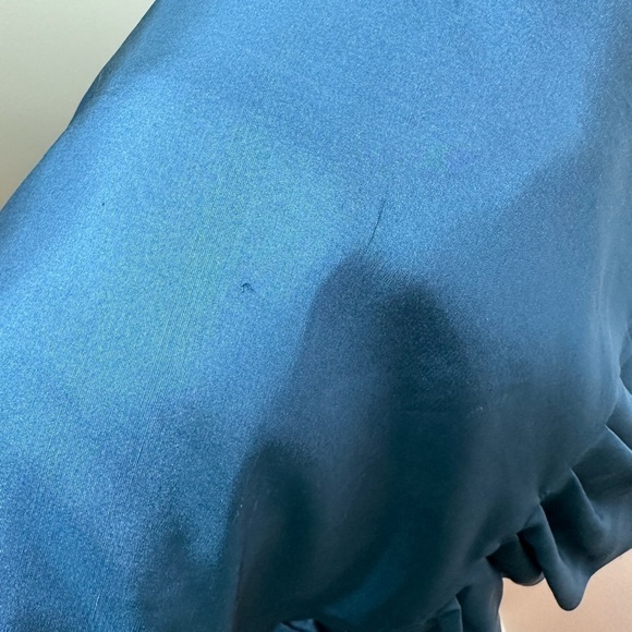 TED Baker London Teal and Black Silk Cocktail Dress Size 2 - Picture 9 of 11